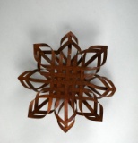 Metal Scandinavian Star Woven Christmas Tree Ornament