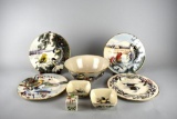 Eight Pieces Lenox “Winter Greetings” Dinnerware