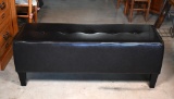 Ashley Furniture Industries Faux Leather Tufted Top Bench