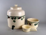 Crock Shop Inc. Beverage Dispenser with Apple Pattern, California