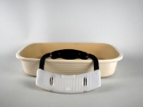 The Pampered Chef Stoneware Baking Dish & Crinkle Cutter