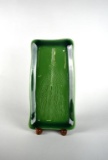 Kay Wayne for Southern Living Art Pottery Green Pine Leaf Tray