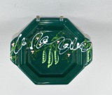 Tyrone & Julie Larson Studio Art Pottery Dish, Green with Peas on the Vine