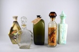 Lot of Five Collectors Liquor &  Bitters Bottles