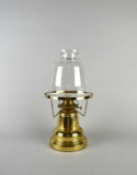 Brass & Glass Oil Lamp