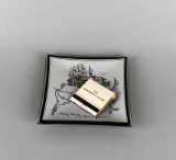 Souvenir Trinket Dish from Lyndon B. Johnson Ranch & Match Book