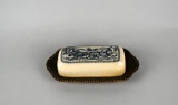 Currier & Ives Covered 'Sleigh Ride' Butter Dish