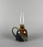 Susan Balentine Studio Art Pottery Oil Lamp, NC