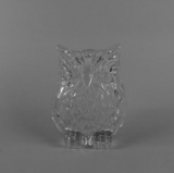 L. E. Smith Glass Company Clear Owl Ashtray