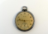 Vintage Milos Swiss Made Pocket Watch with Inset Secondhand