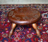 Child's Nursery Rhyme Wooden Milk Stool