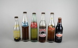 Six Vintage Glass Soda Bottles: Blenheim, Fanta, diet-rite, Sun-Rise, Frostie, Stewart's
