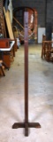 Vintage Wood and Metal Hat and Coat Rack