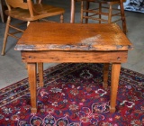 NC Craftsman Native Chestnut Rough-Built Occasional Table with Live Edge Top, 2001
