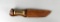 Edge Mark Hunting Knife 473 with Stag Handle & Leather Sheath, Germany