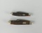 Two Shrade Three-Blade Stockman Knives: 834 & 861