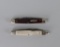 Two Case XX Two-Blade Knives: One Dot 92042 B & Other, USA
