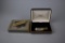 Lot of 2 Scrimshaw Style Collectibles: Gerber Belt Buckle & Japan Collector's Series Lockback Knife