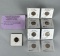 9 Different Brilliant Uncirculated Roosevelt Dimes