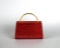 Judith Leiber Red Swarovski Crystal Clutch with Accessories in Original Storage Bag & Box