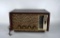Motorola AM / FM Mid-Century Modern Mahogany Cabinet Tabletop Radio