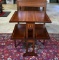Unique Hand Made Antique Hepplewhite Style Double-Tier Drop Leaf End Table