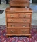 Antique Mahogany Chippendale Style Hand Made Diminutive Chest with Graduated Drawers