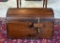 Vintage Distressed Walnut Diminutive Chest, Broadax?