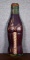 Vintage Coca-Cola Bottle-Shaped Metal Thermometer Advertisement Sign, Lot 211