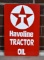 Metal Havoline Tractor Oil Advertisement Sign