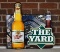 Lot of 3 Metal Advertisement Signs: Panthers Stadium, “The Yard” Stadium Sign & Two Miller Beverages
