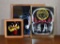 Lot of Three Heavy Metal Rock & Roll Band Mirrored Signs: Pink Floyd, Judas Priest, & Black Sabbath