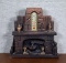 Vintage Miller Studio Inc. Chalkware Fireplace Hearth Shelf Sitter Thermometer, 1973