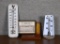Lot of Three Vintage Thermometers: One is Porcelain Metal (600 Degree)