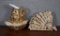 Lot of Two Weeping Gold Earthenware Wall Pockets