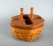 Vintage Signed Longaberger Generations Salt, Pepper & Napkin Basket