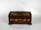 Mexican Folk Art Hand Carved & Painted Wooden Dome Top Box