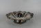 Art Nouveau Style Silver Plated Ruffled Serving Bowl / Compote