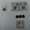 Lot Pennies Three 1909 VDB, Uncirc. 1943 P/D/S Steel War Cents (2), 1953 Unc-60  and a Token