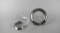 Two Sterling Silver Mounted Glass Dishes: Bowl & Bottle Coaster