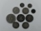 Lot of 10 Foreign Silver & Numismatic Coins: Britain, Canada, Panama, Spain, Switzerland