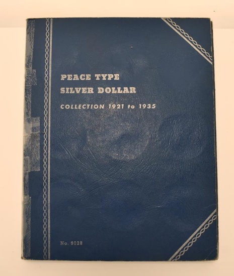 Circulated Peace Silver Dollar Collection, 1922-1935, in Folder