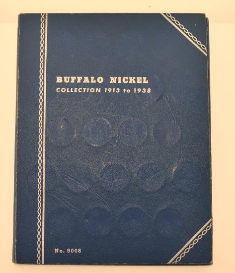 Complete Circulated Buffalo Nickel Collection, 1913-1938 in Folder