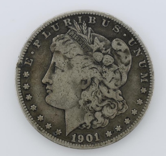 Circulated 1901-S Morgan Silver Dollar