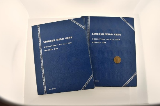 Circulated Lincoln Head Cent 1909-1940 Collection, Two Folders