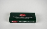 W. R. Case & Sons Black Lockback Knife 225L SS in Original Box, USA