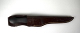 Gerber USA “Coho” Fillet Knife with Armorhide Handle & Leather Sheath