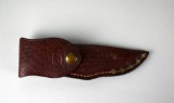 Case XX Stag Handle “Pheasant” Fixed Blade Knife 523 SS with Leather Sheath, USA