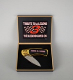 Dale Earnhardt “Tribute to a Legend, The Legend Lives On” Collector Knife in Original Box