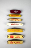 Lot of Seven Small Vintage Coca-Cola Advertising Pocket Knives